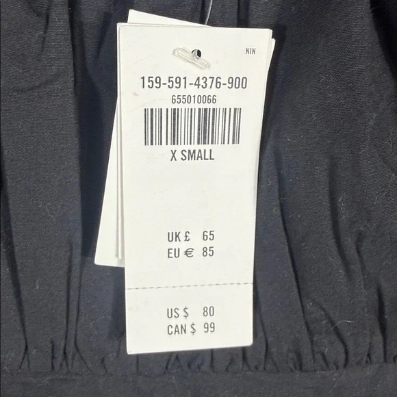 A&F Emerson Poplin Puff Sleeve Mini Dress extra small new - Picture 4 of 12